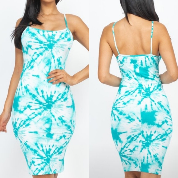 FINAL SALE 🆕🌿TIE DYE BODYCON DRESS🌿 - Picture 4 of 9